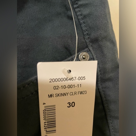 Sz 30 Brody Jeans color stretch denim mid rise skinny 30w 29 L Mr skinny - Picture 7 of 7